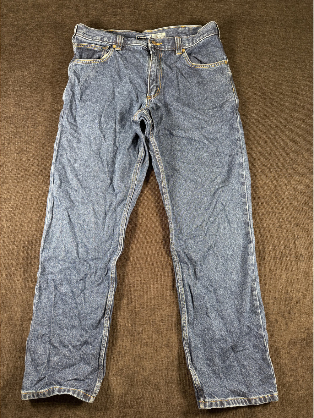 Carhartt Relaxed Fit Blue Denim Jeans Size 34x32